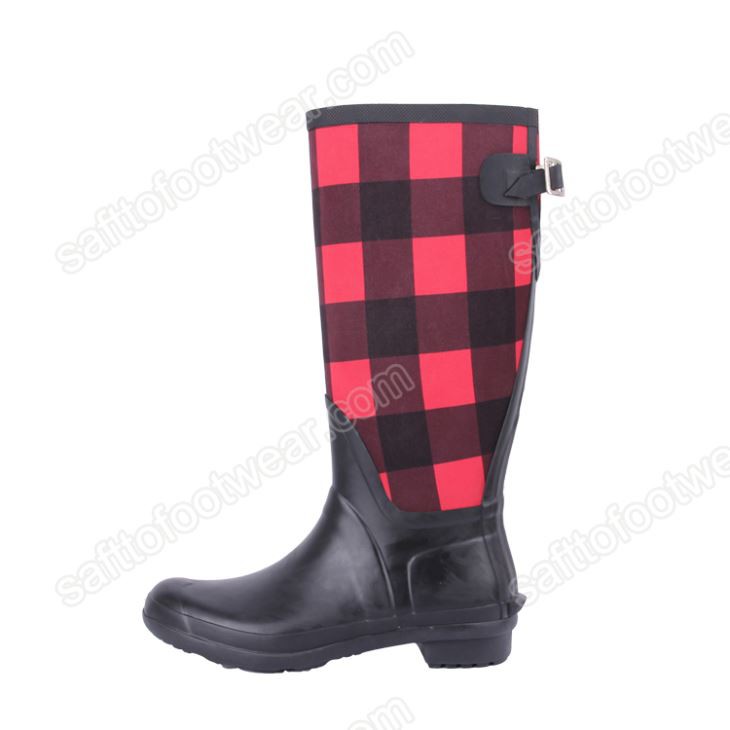 Bottes de pluie chaudes en néoprène pour dames