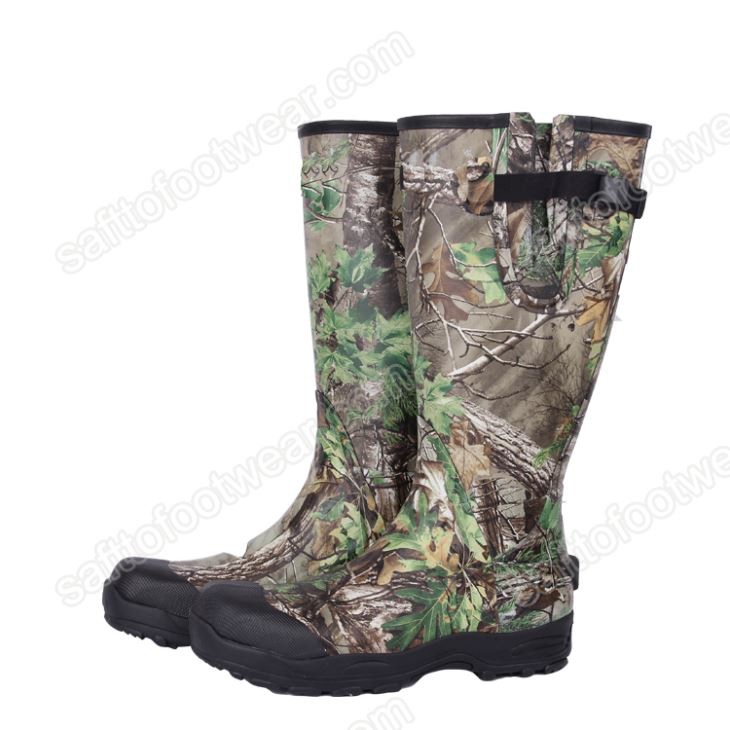 Bottes de chasse en caoutchouc pour hommes, motif camouflage, pour l'extérieur